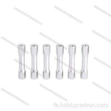 M3x6.3x10mm دور گره آلومینیوم دور گره خورده